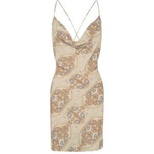 Meshki Anahita Cowl Neck Mini Dress